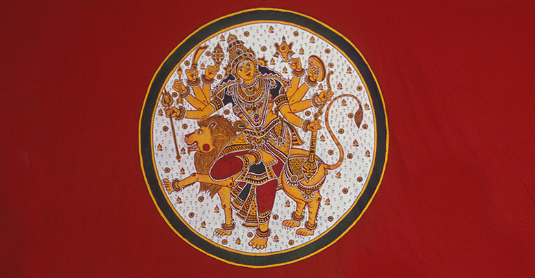 The Hindu goddess Durga.